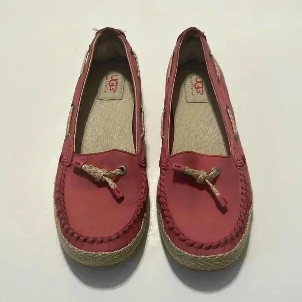 Pink UGG mocassin flats size 6.5